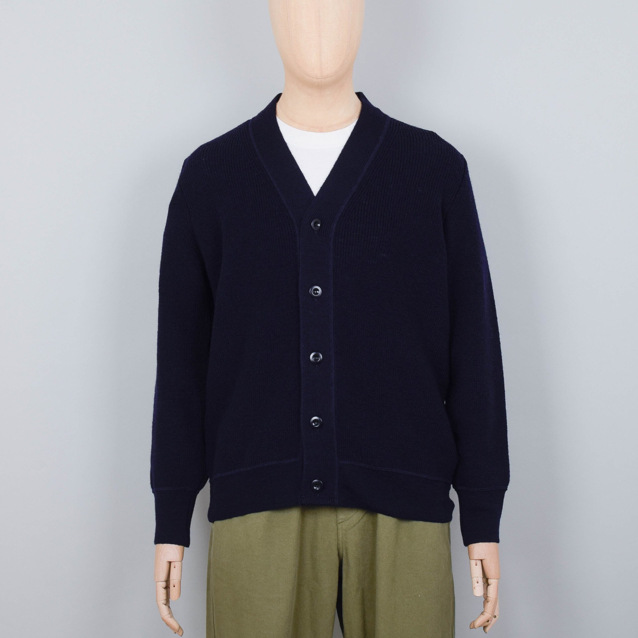 Only 38.00 usd for MHL Flatlock Pure Wool Cardigan - Ink Online at